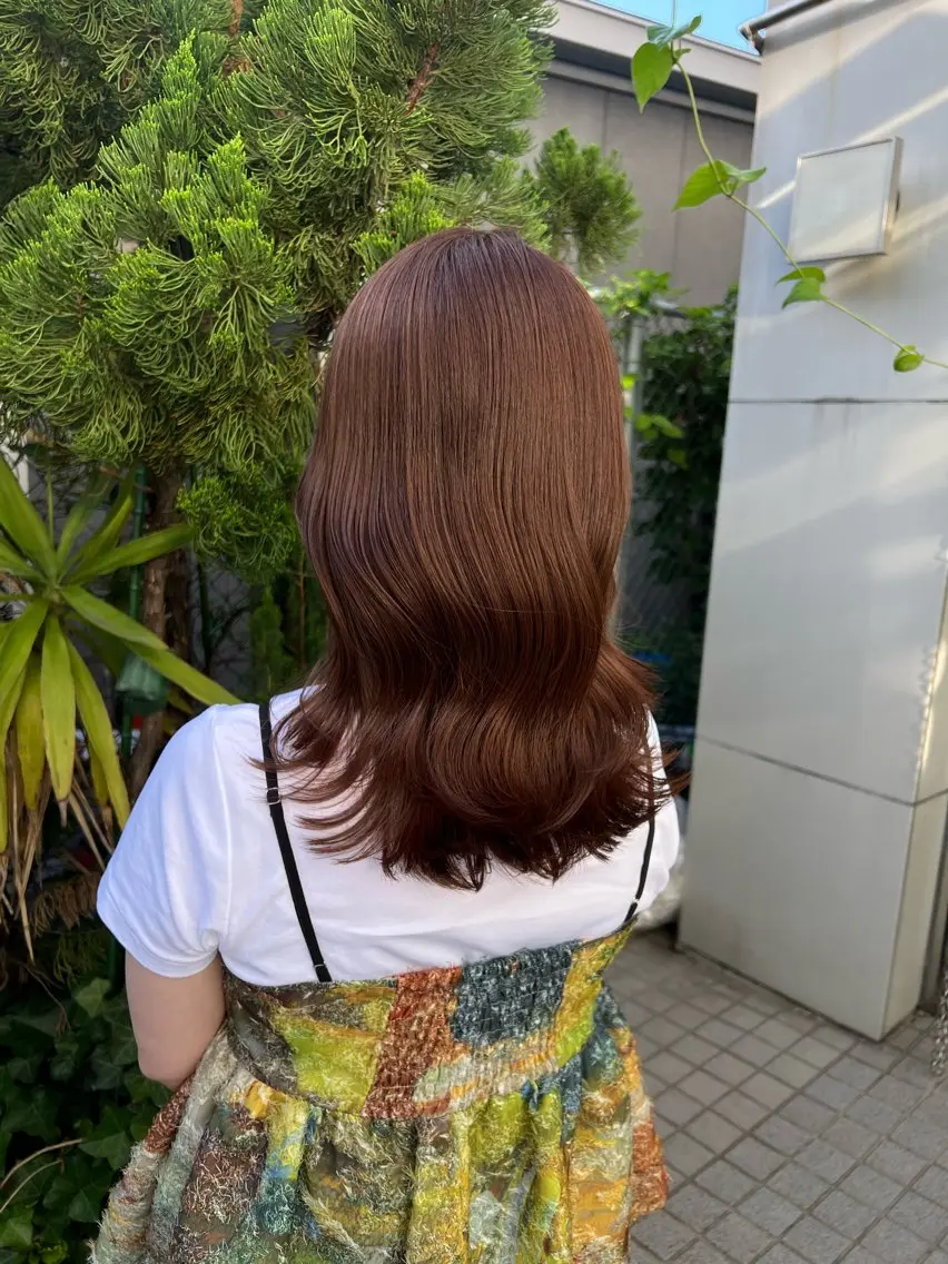 ミディアム カット ヘアカラー トリートメント 似合わせヘア🫶🏻 つきいてるみのヘアスタイル