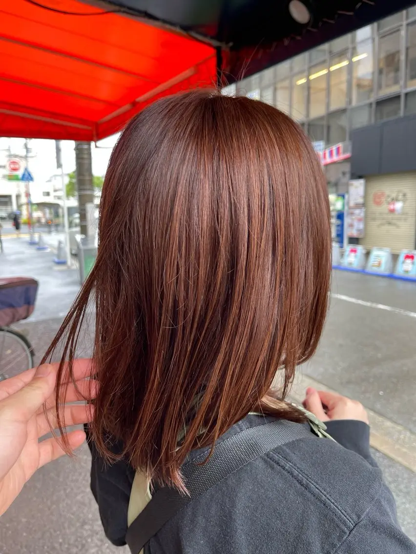 ミディアム ミディアムレイヤー レイヤーカット カット ヘアカラー ゆうだい モデル募集中のヘアスタイル