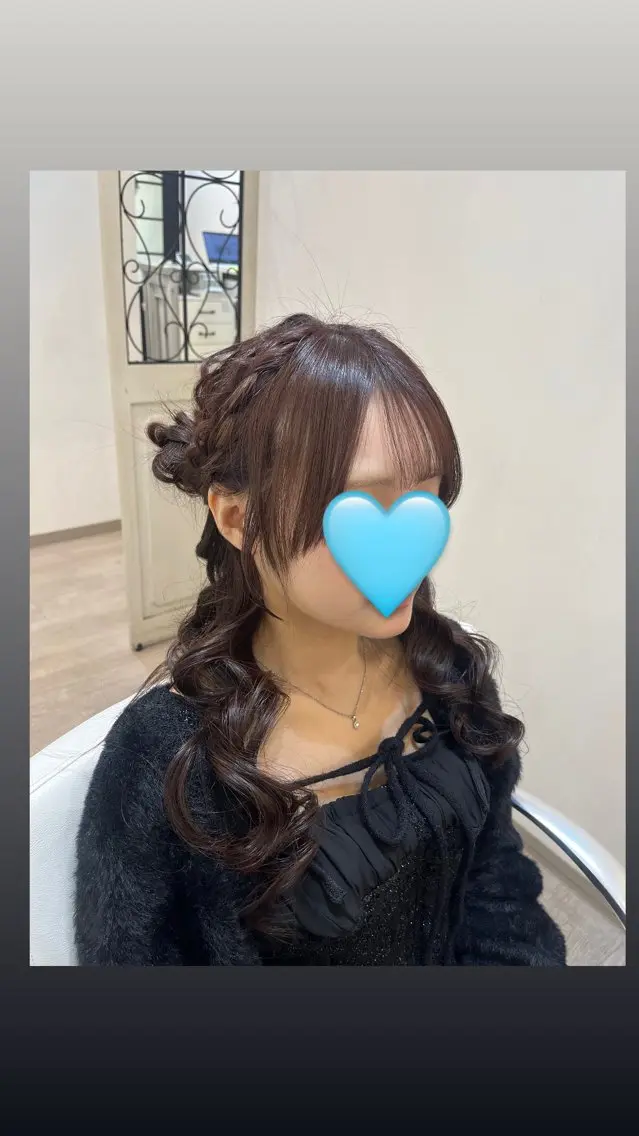 セミロング ヘアセット 🎀 縮毛矯正ヘア セット/ハルナ🎀のヘアスタイル
