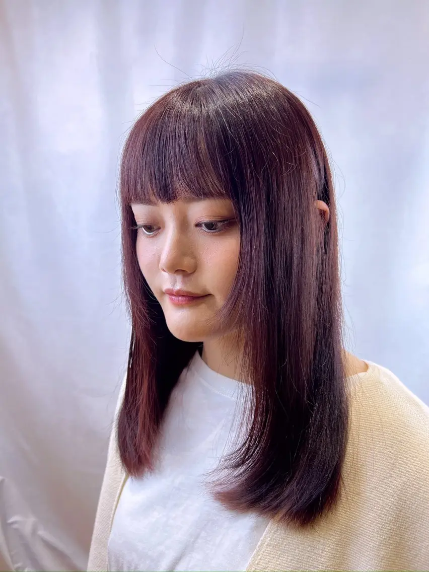 セミロング カラー レッドカラー カット ヘアカラー 秋山 拳真のその他イメージ