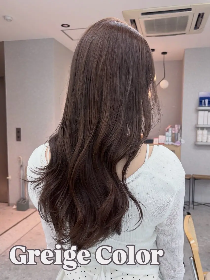 ロング カラー ヘアアレンジ ブリーチ 透明感カラー ブリーチなしカラー 小顔カット トリートメント カット ヘアカラー トリートメント 艶カラー¦モテヘア¦ まなみ🎀💞のヘアスタイル