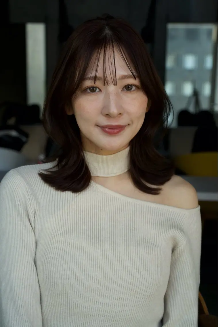 セミロング カラー ヘアアレンジ ヘアカラー カラー縮毛矯正 指名No.1shunのヘアスタイル