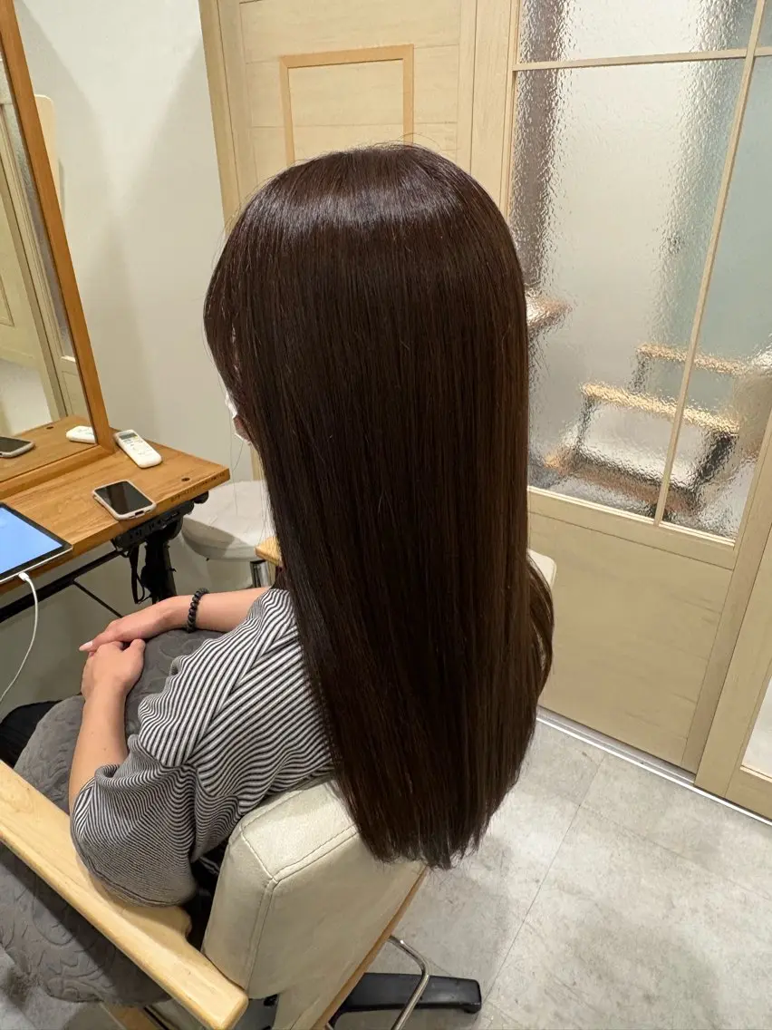 ロング カラー カット ヘアカラー マコ ✿︎のヘアスタイル