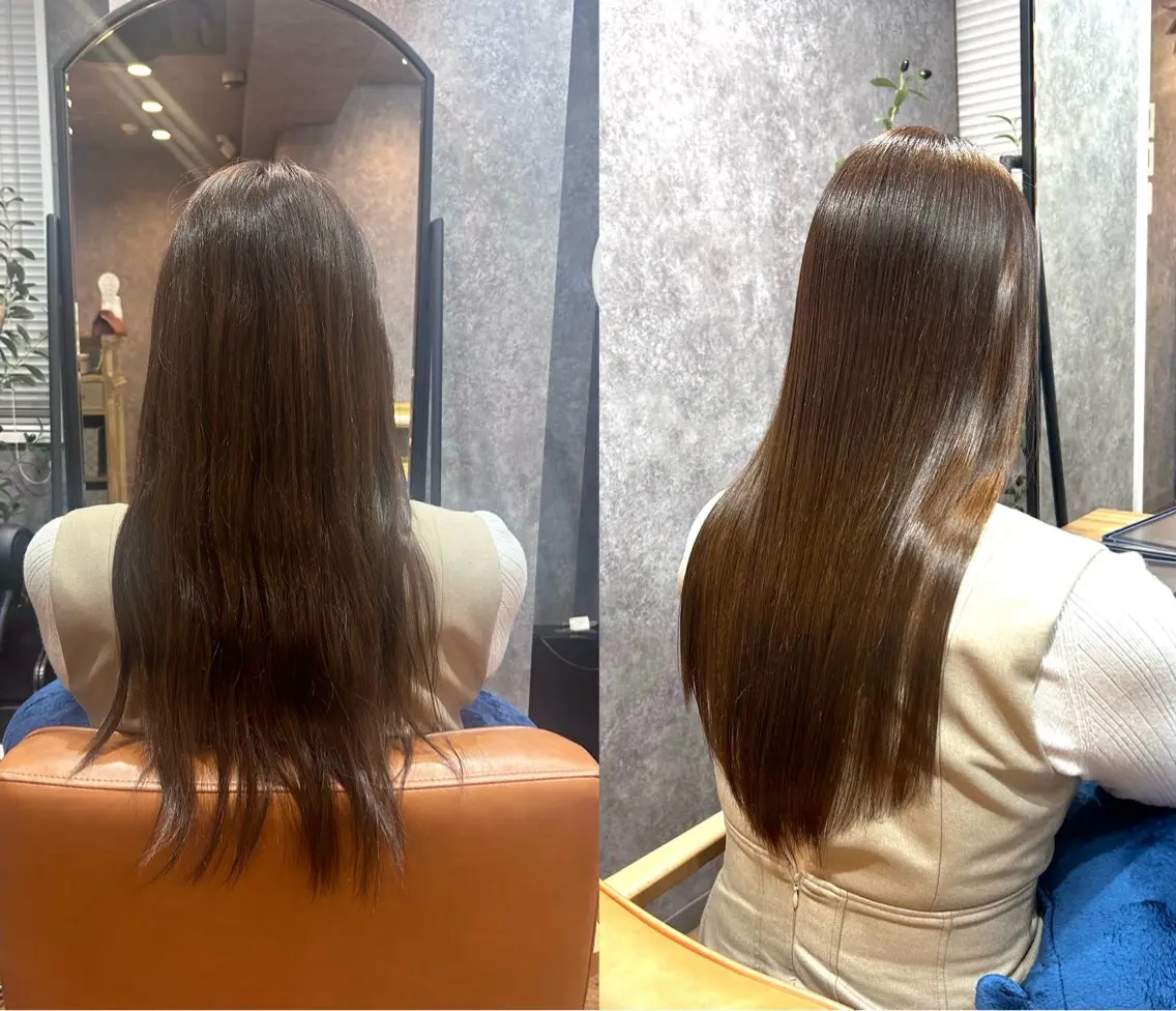 ロング カット 縮毛矯正 トリートメント cocoa船橋🦄 chinamiのヘアスタイル