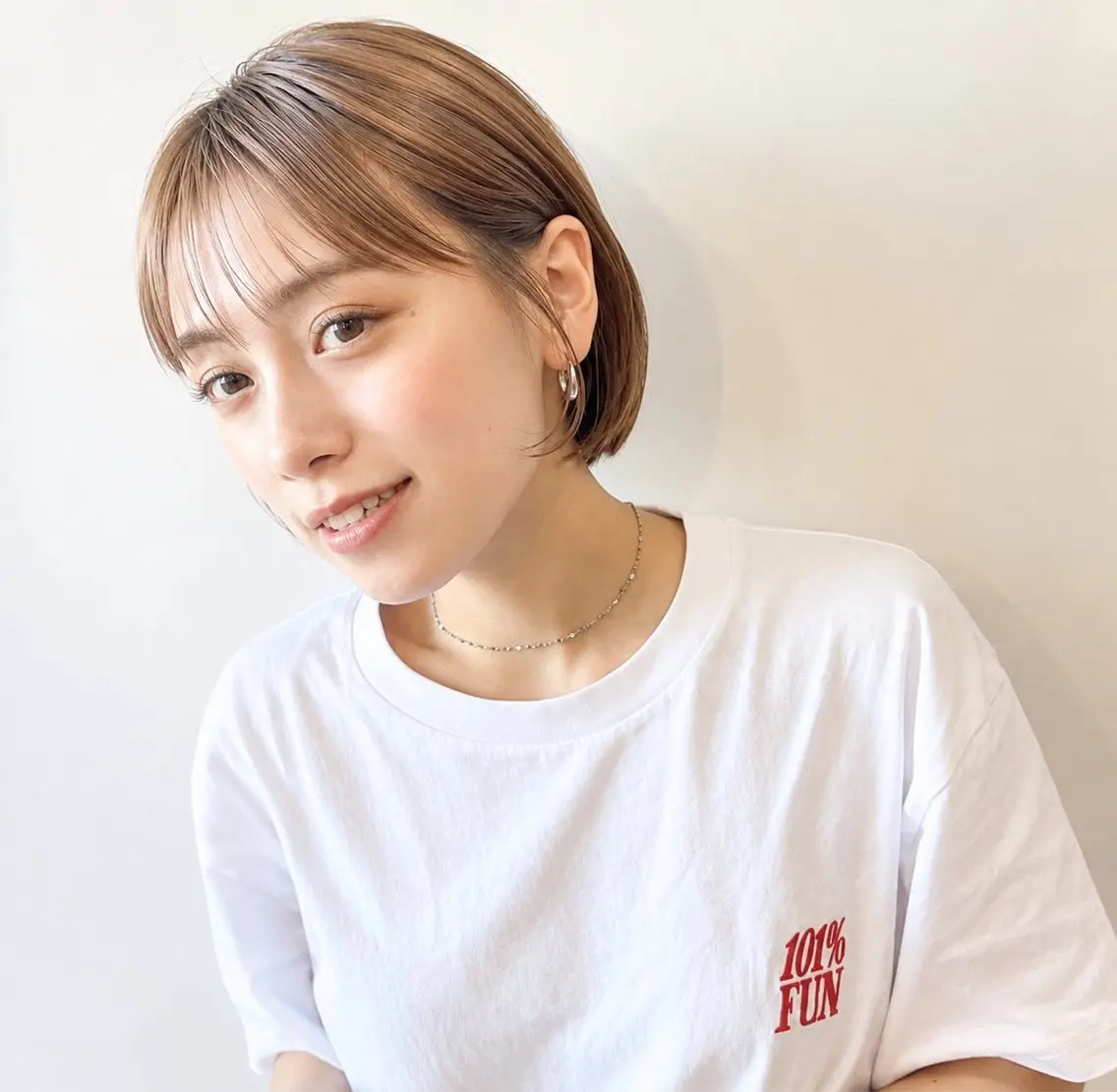 ショート ボブ ヘアカラー 鈴木 翔梧のヘアスタイル