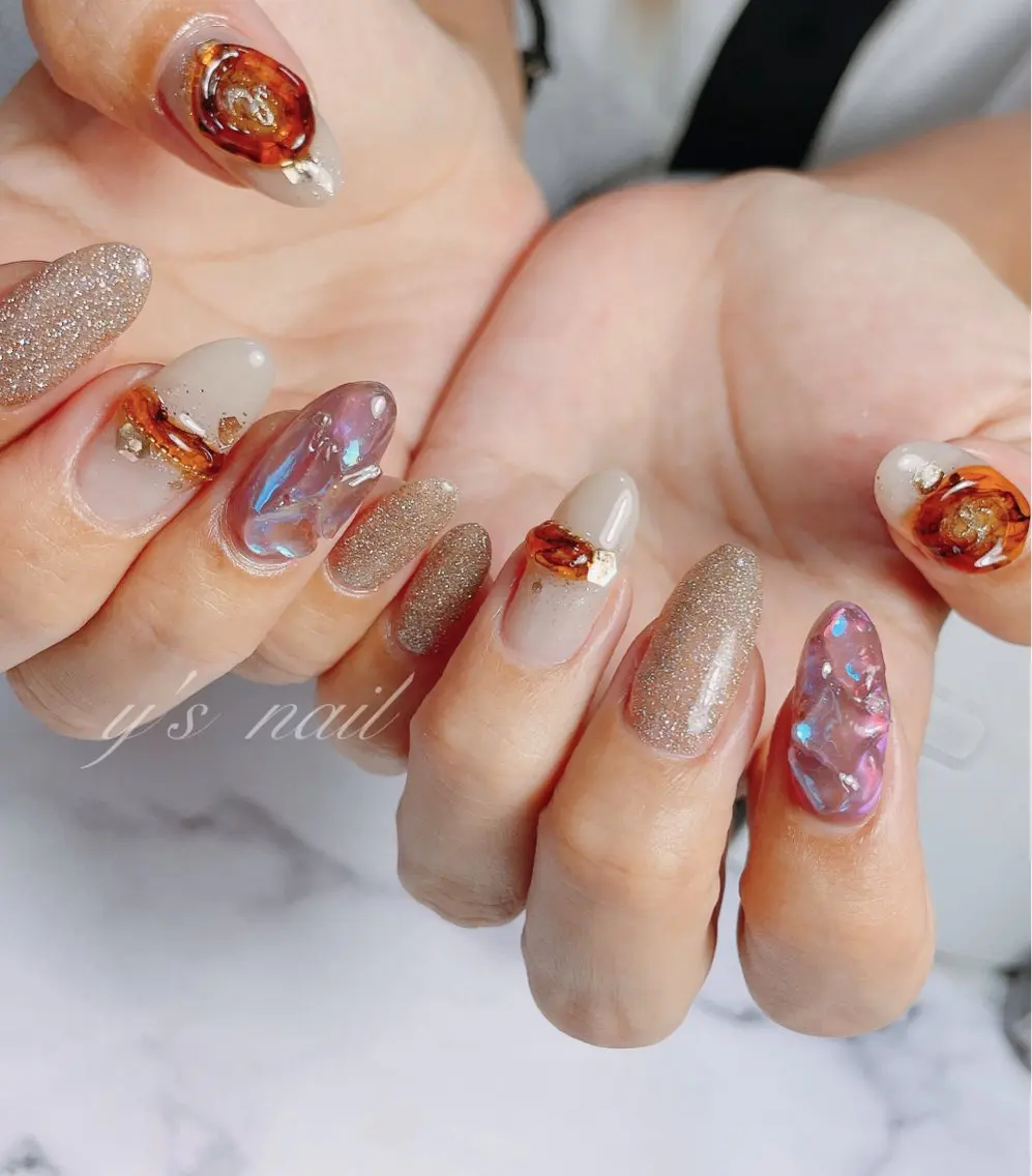 ネイル ハンドネイル y’s nail ✧ゆきのネイルデザイン