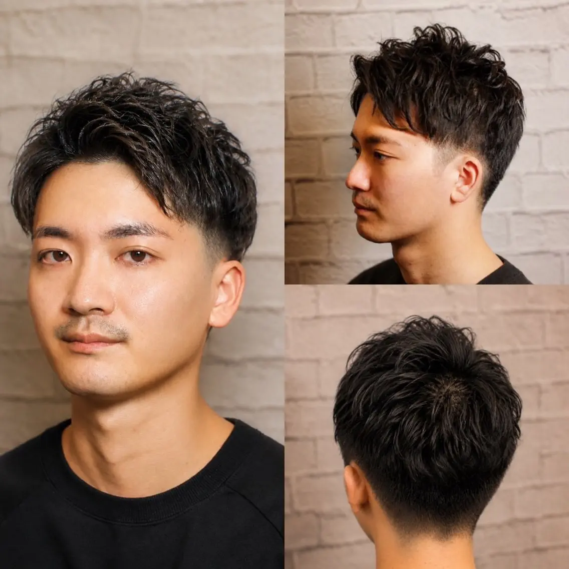 ショート パーマ メンズ 【新宿メンズ カット】田中連のヘアスタイル
