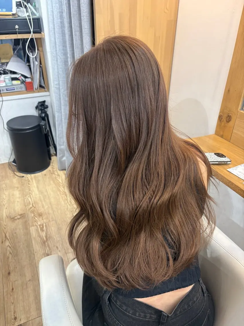 ロング カラー ダブルカラー 京都駅/透明感カラー 🖤sakiのヘアスタイル