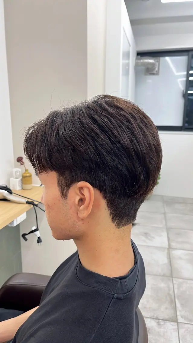 ショート パーマ メンズ カット パーマ トリートメント ヘアセット 🏆メンズヘア特化 🥇代表りんぺーのヘアスタイル