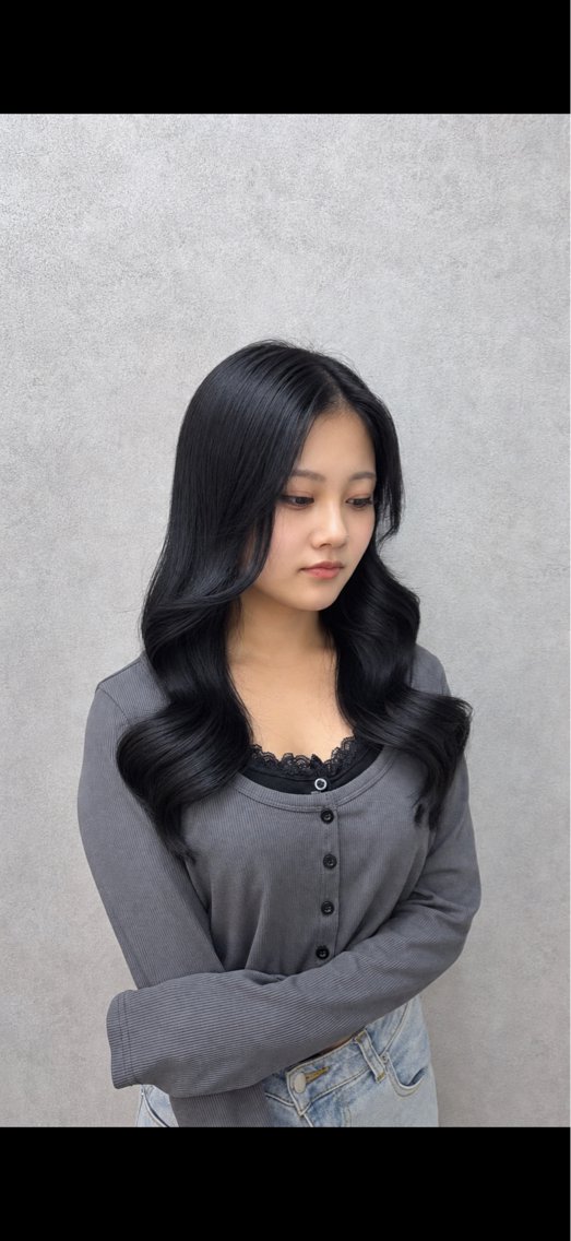 ロング ヘアカラー トリートメント ALEAP こはるのヘアスタイル
