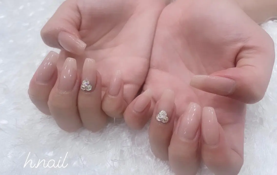 ネイル ピンク シンプルネイル ネイリスト Nのネイルデザイン