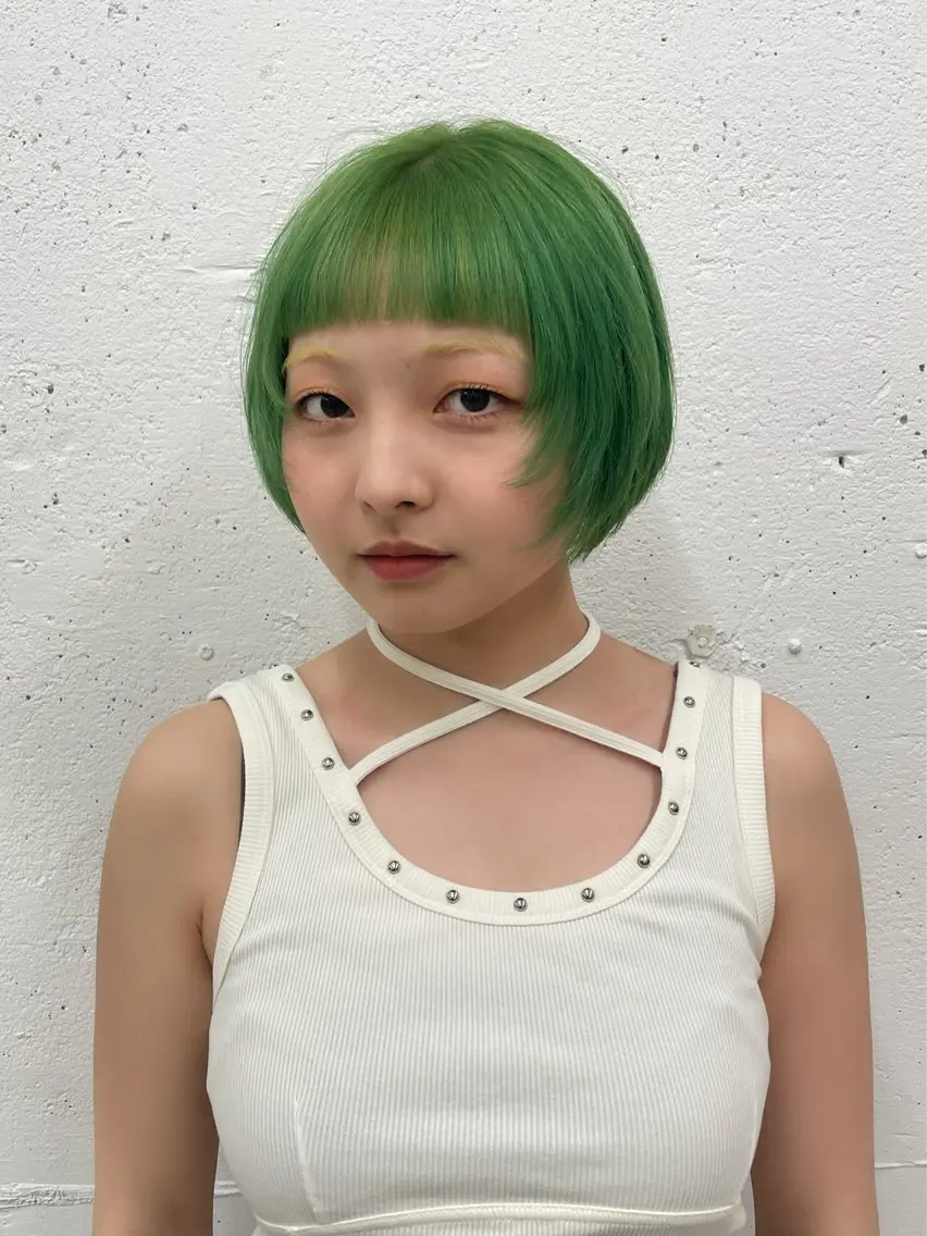ショート カラー ショートボブ ボブ 顔まわりレイヤー 顔周りカット レイヤーカット suzu 🤍 【 grace 】のヘアスタイル