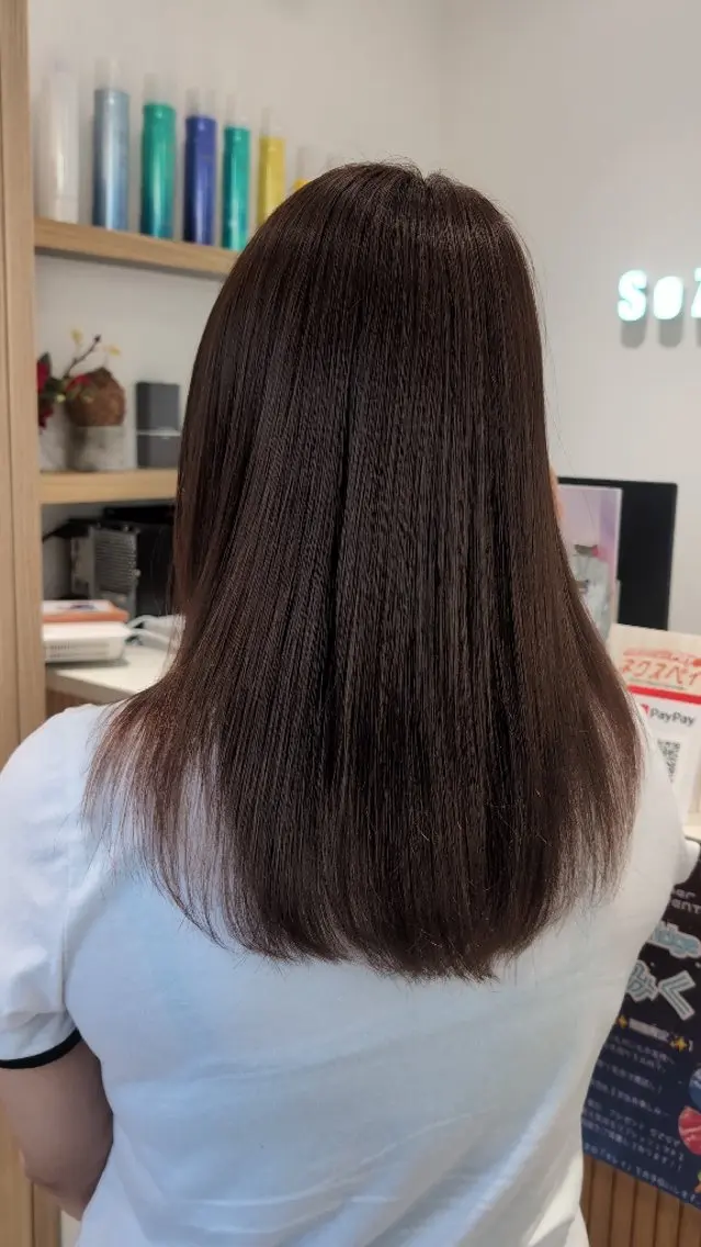 カラー ロング カット トリートメント 田端みおと🐱ダブル カラー/髪質改善💕のヘアスタイル