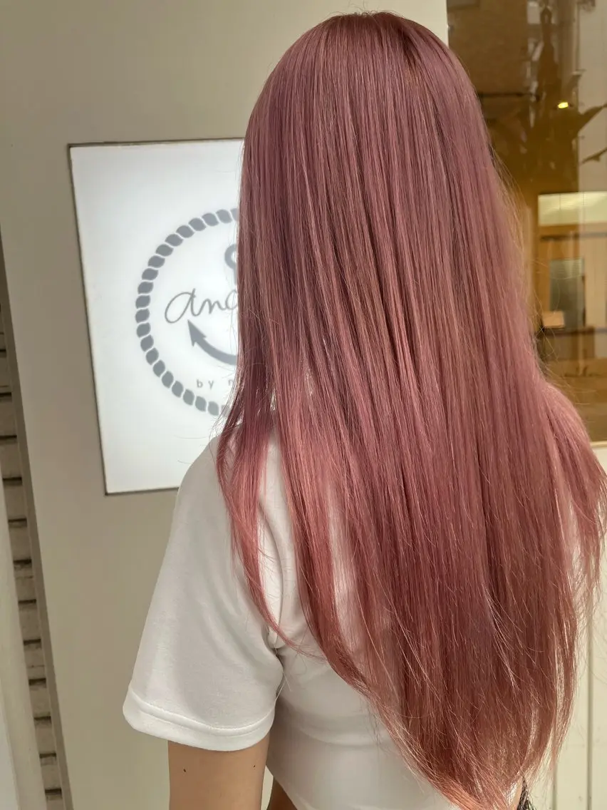 🌸5月クーポン🌸ケアブリーチ+暖色艶髪カラーの写真