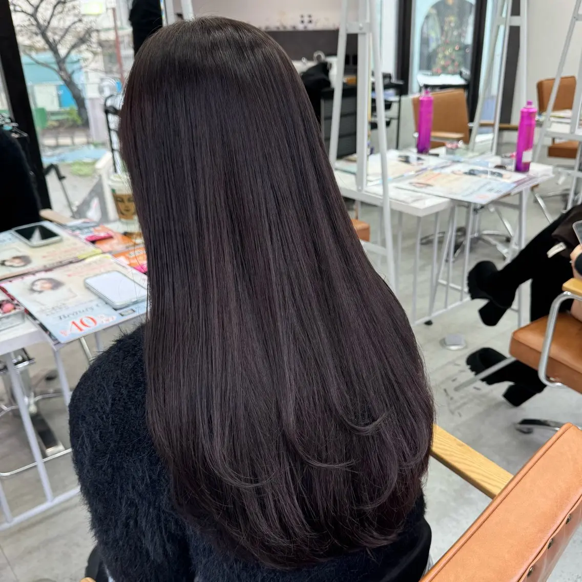 ロング カラー ヘアアレンジ ヘアカラー ブリーチなしカラー /新百合ヶ丘/安形翔のヘアスタイル