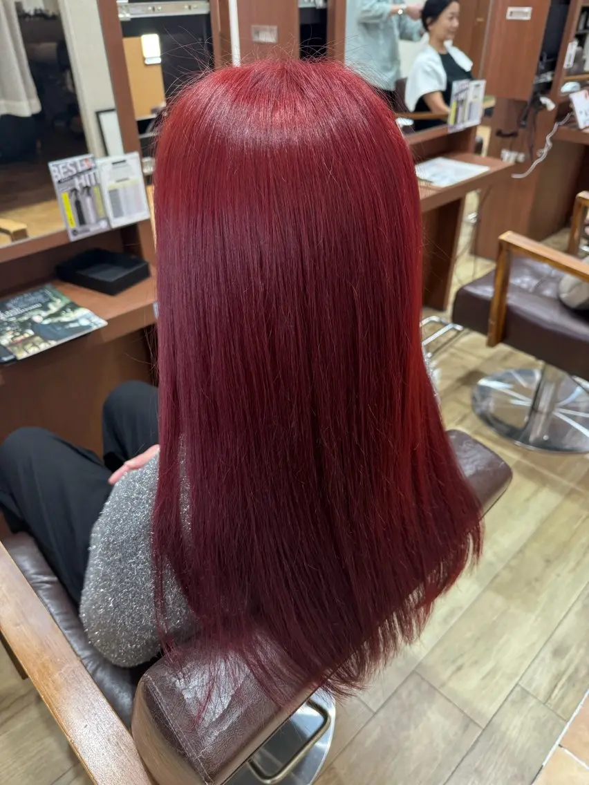 セミロング カット ヘアカラー ブランシェ神領店 稲垣 葵のヘアスタイル