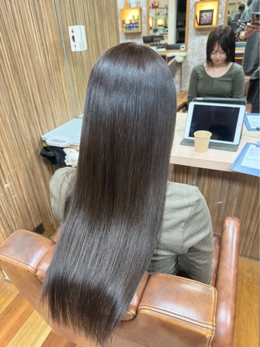 シャンプートリートメント込み レディースワンカラー🎀の写真