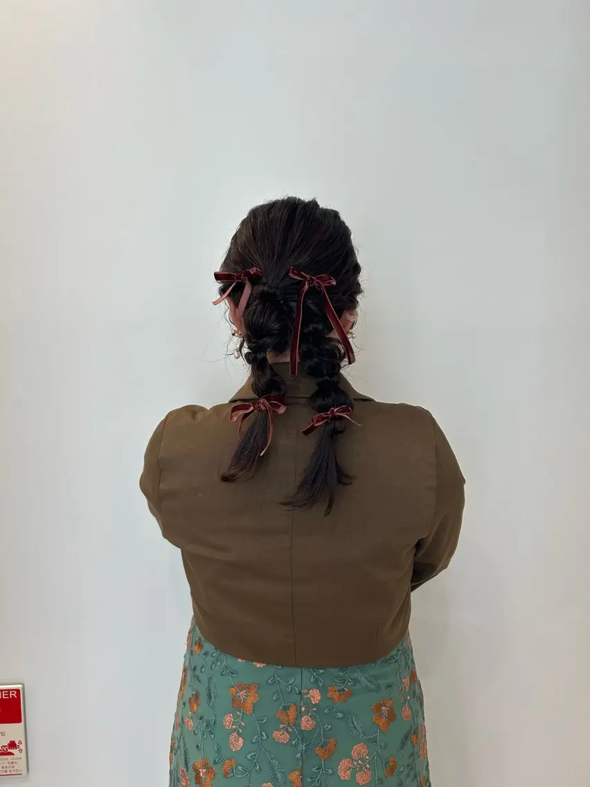 ヘアアレンジ ヘアセット hair set 髪質改善のヘアスタイル