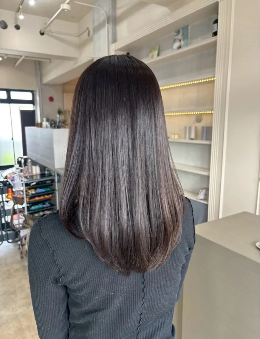 カラー 透明感カラー yuiのヘアスタイル