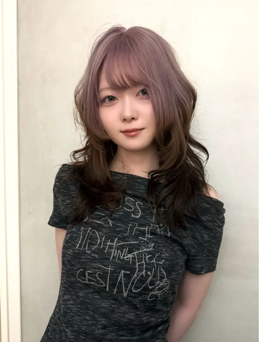 ロング カラー カット ヘアカラー ブリーチカラー特化 梅田中崎町/あかりのヘアスタイル