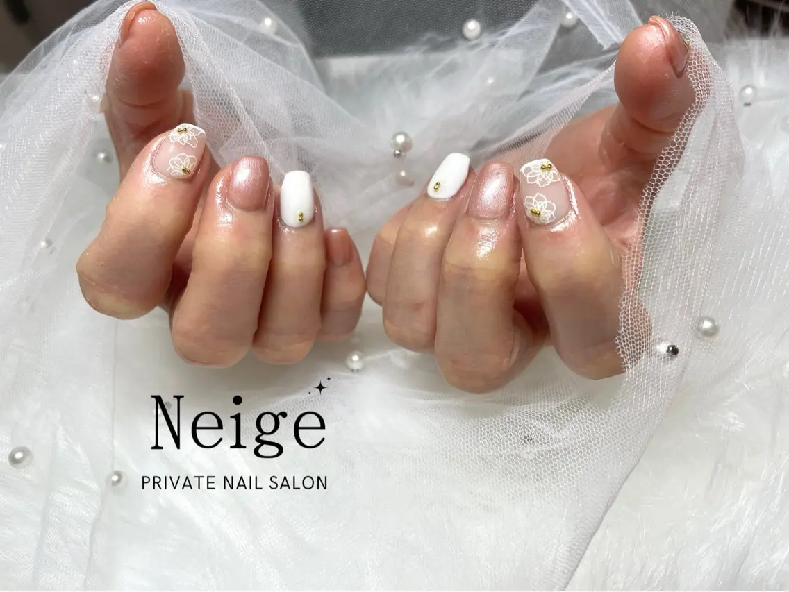 ネイル ハンドネイル Neige‪𓂃ai ＊梅津 / 松尾のネイルデザイン