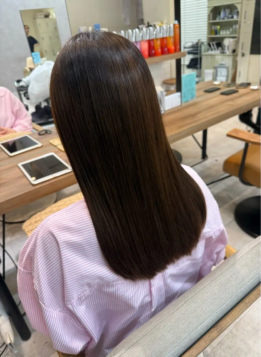 梅雨前にオススメ!!5月限定!前髪矯正+カット+Aujuaトリートメント(ショート不可。お時間ご相談下さい)の写真