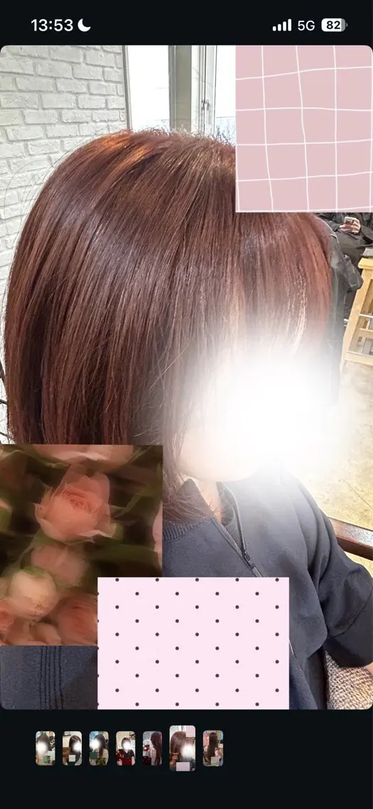 カラー ブラウンカラー ピンクカラー 🌻 ユズカのヘアスタイル