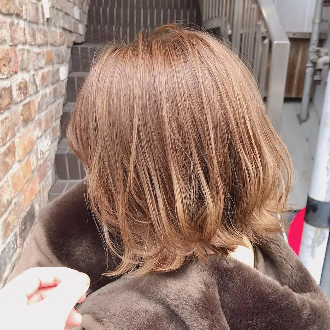 ミディアム カラー ブリーチ ブリーチなしカラー beauty: beast 熊本店のヘアスタイル