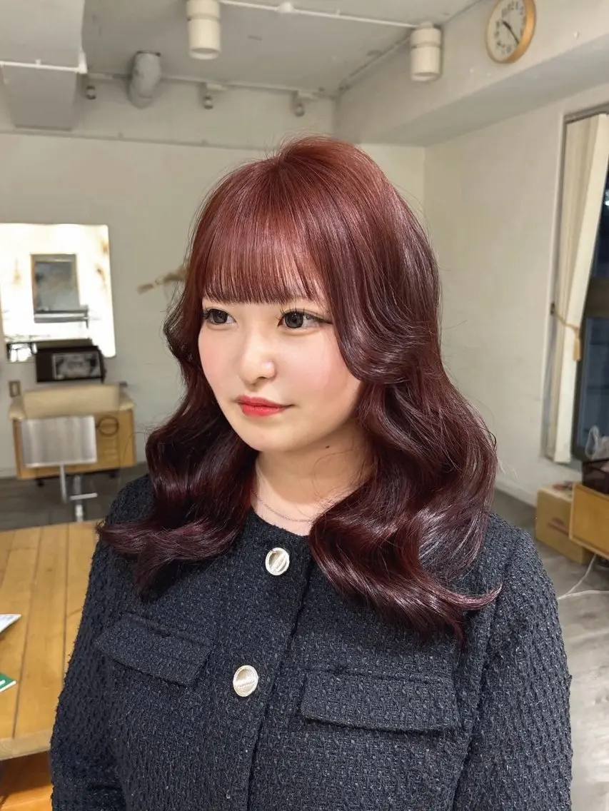 🍓茨木【ダメージ最小限◎】ブリーチなしWカラーで透明感カラー✨の写真