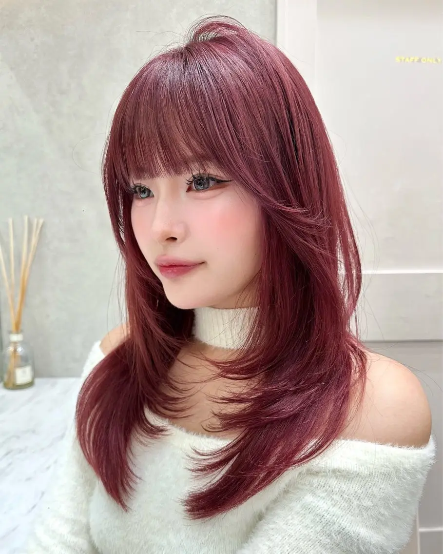 ミディアム カット ヘアカラー トリートメント Lond  mare 🦋ayana🦋のヘアスタイル