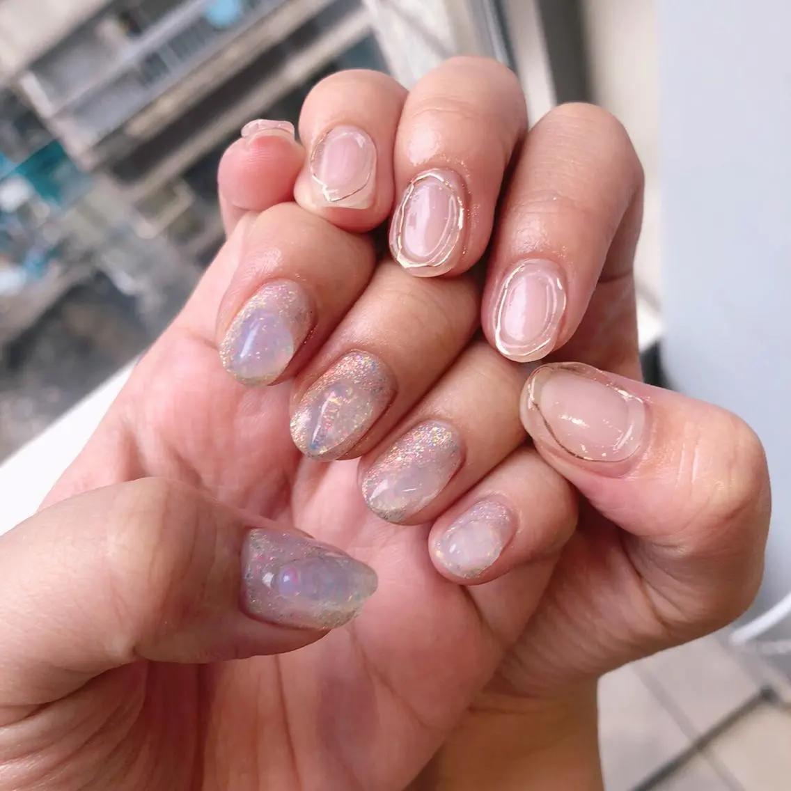 ネイル クリアネイル Ebina Ryoのネイルデザイン