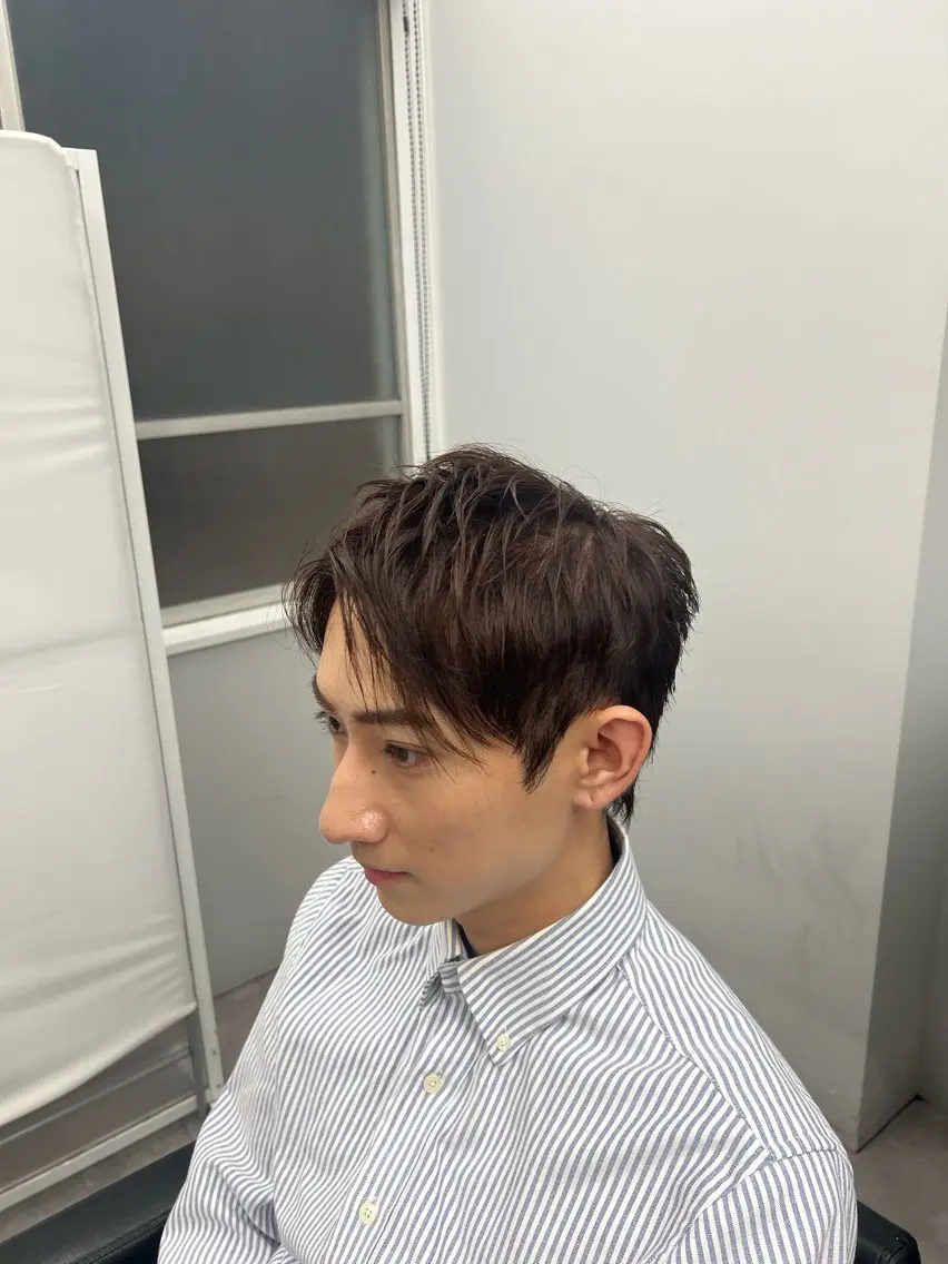 カラー ブリーチ ブリーチなしカラー メンズパーマ北千住 学生人気No.1登坂のヘアスタイル