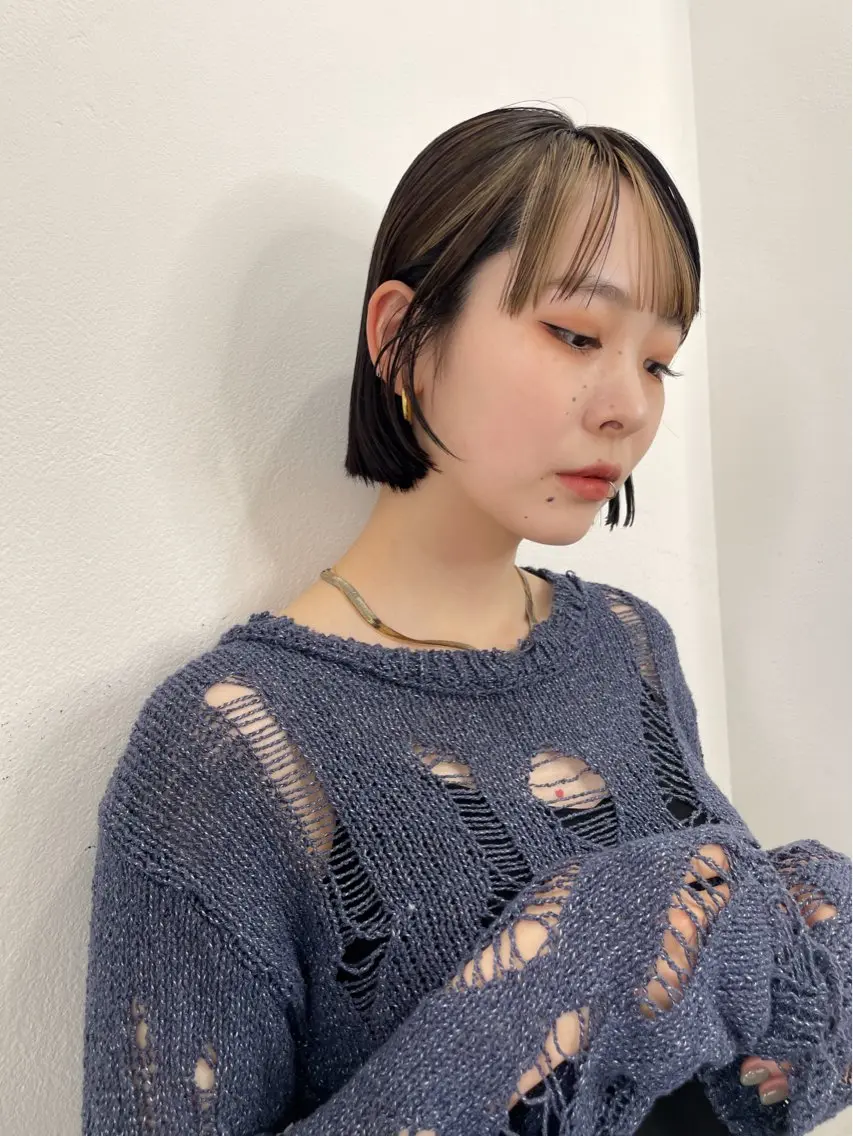ショート カラー インナーカラー HIBIKI/原宿 ハッシュカット🪄のヘアスタイル