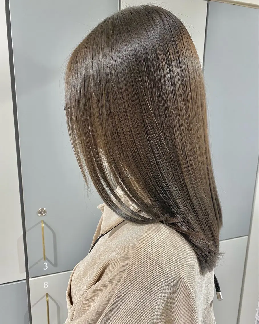 ミディアム カラー 髪質改善 カット ヘアカラー トリートメント LOVESTOIKE 堂本のヘアスタイル