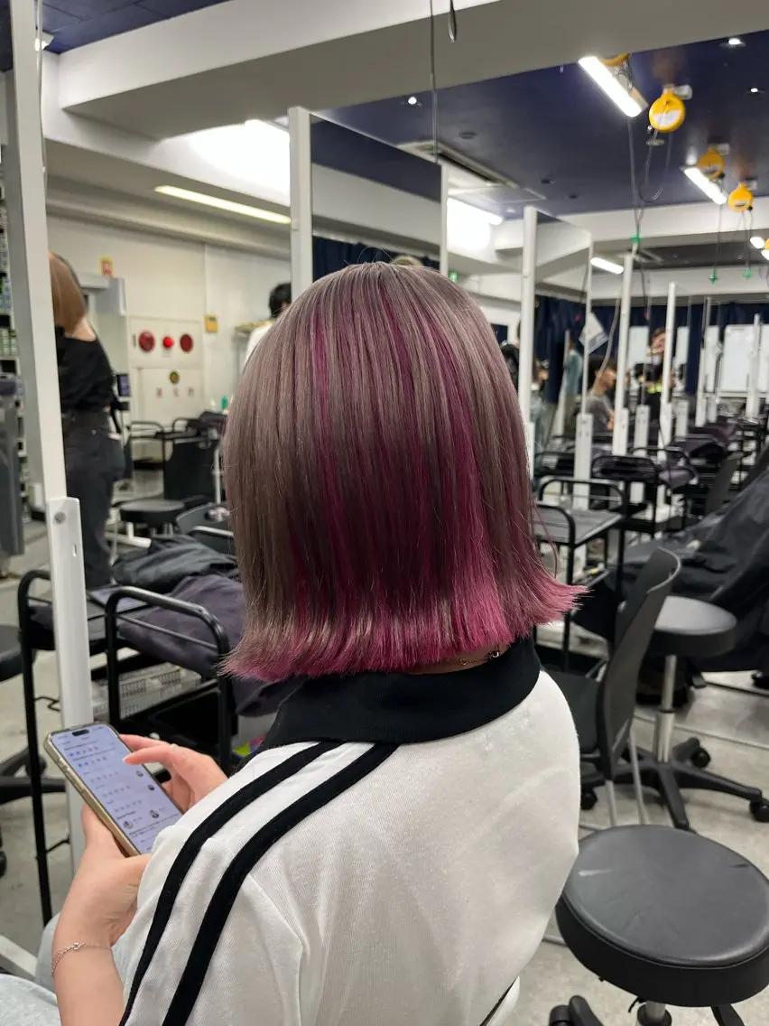 カラー ブリーチ ダブルカラー ブリーチなしカラー 髪質改善 🍒暖色ダブルカラー /FUKA🍒のヘアスタイル