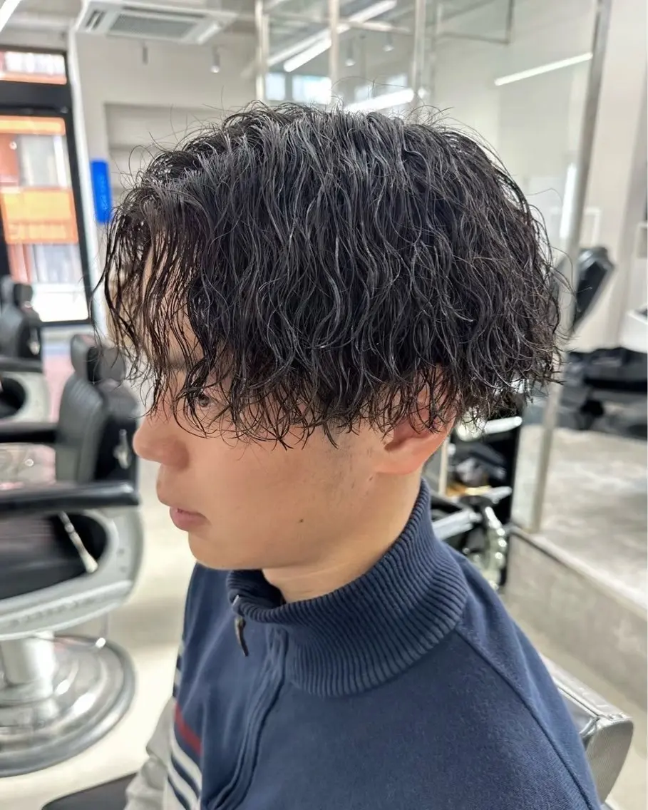 パーマ メンズ カット パーマ トリートメント 古田和也/メンズ特化 スタイリストのヘアスタイル