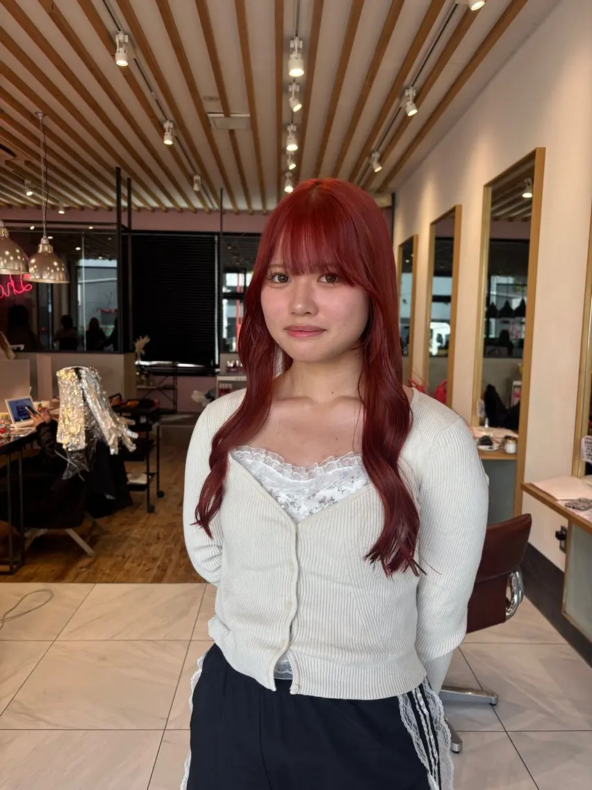 ロング ヘアカラー ️🩵RINKA/ 艶color🩵のヘアスタイル