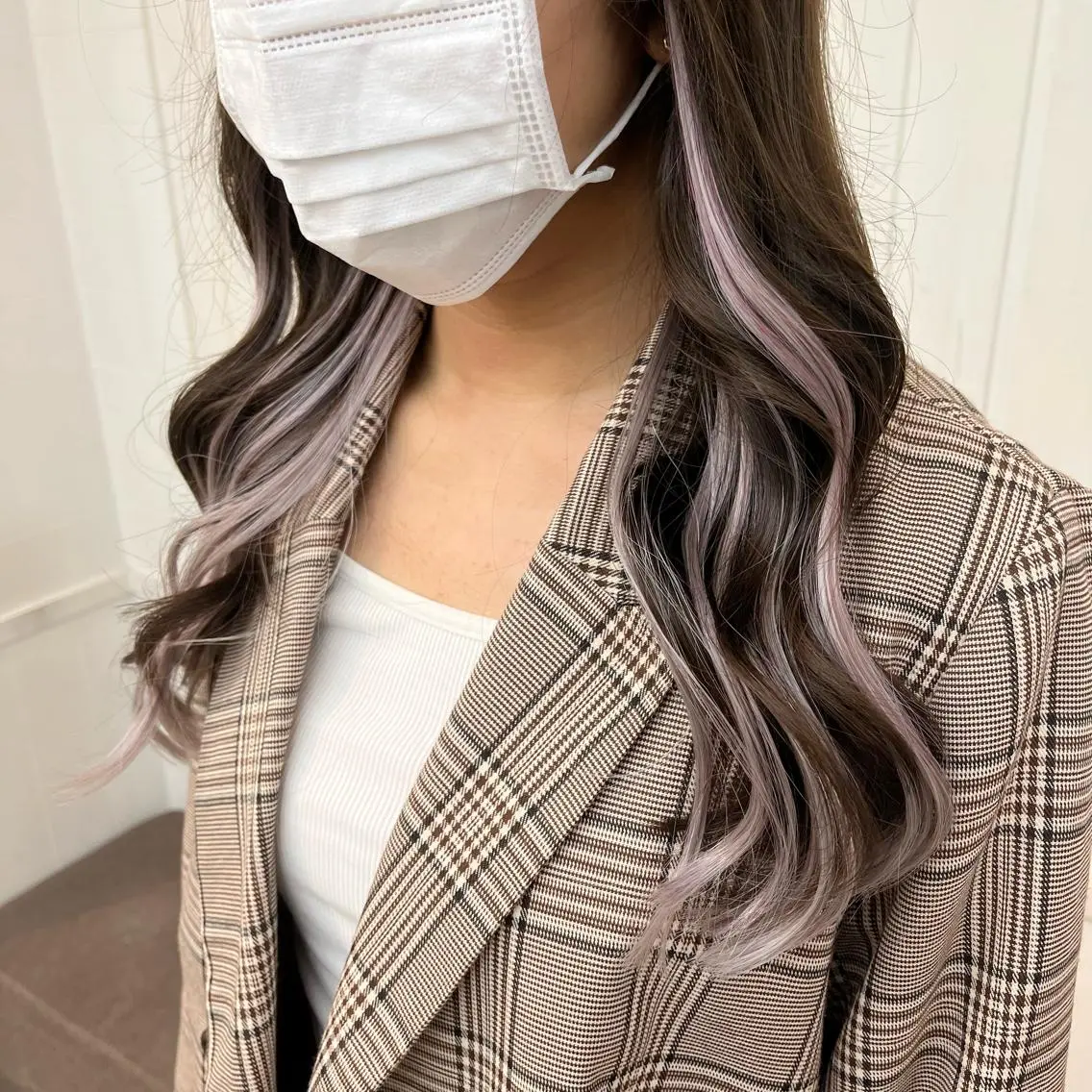 セミロング カラー パーマ ヘアアレンジ メンズ エクステ 💎髪質改善特化💎 RUITOのヘアスタイル