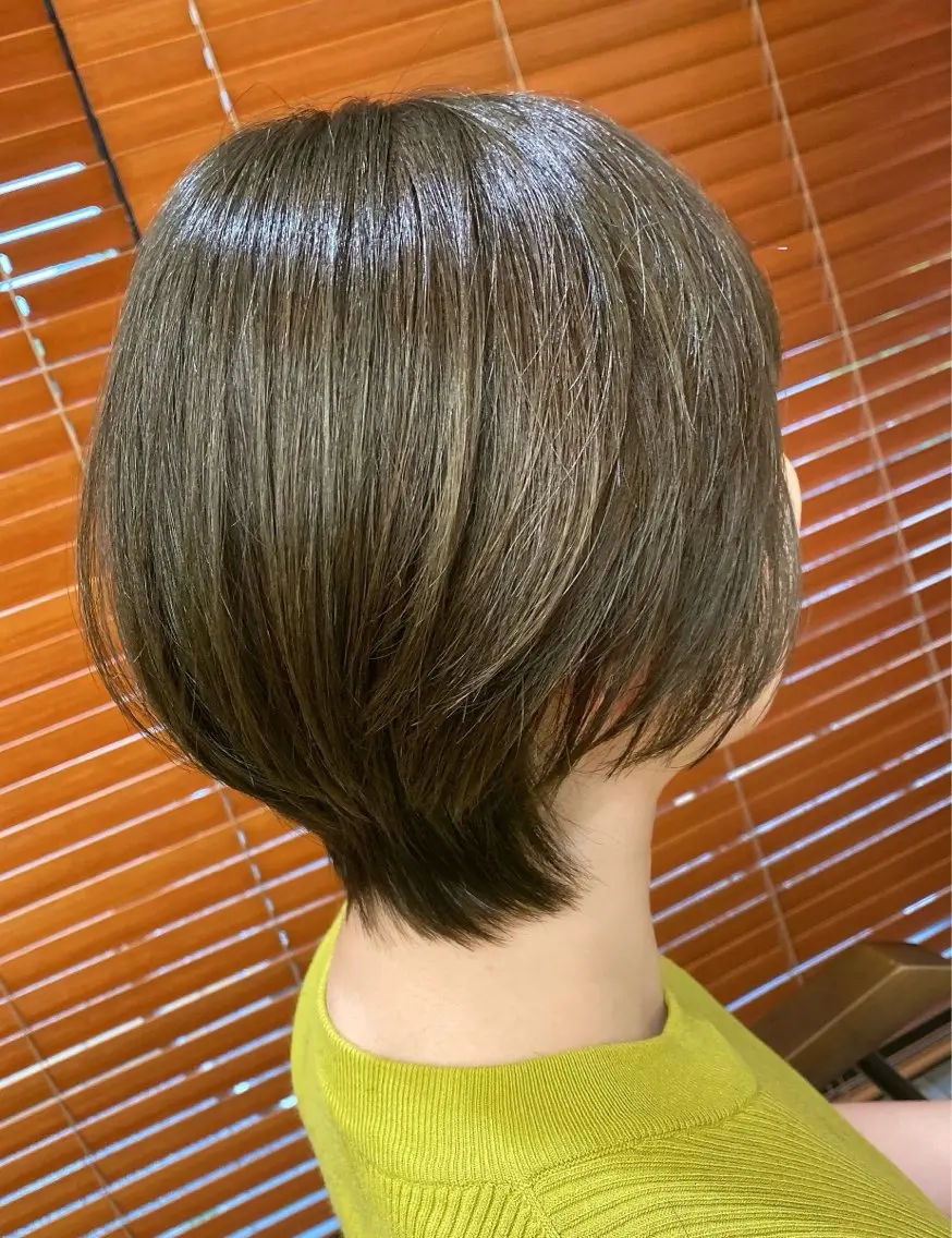 ショート カラー ショートボブ ボブ ショートヘア 國分 伸也のヘアスタイル