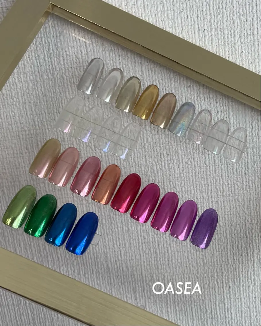 👽ミラーネイル、ユニコーンネイル💫　(パラジェルに変更＋500円)の写真