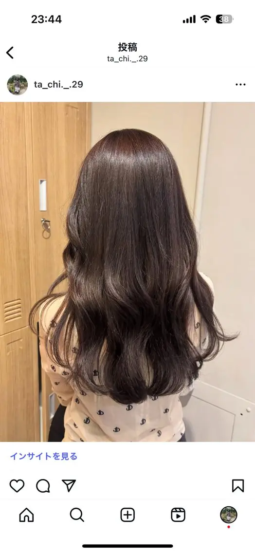 カラー オリーブ🎶アッシュ グレージュちひろ🧸のヘアスタイル