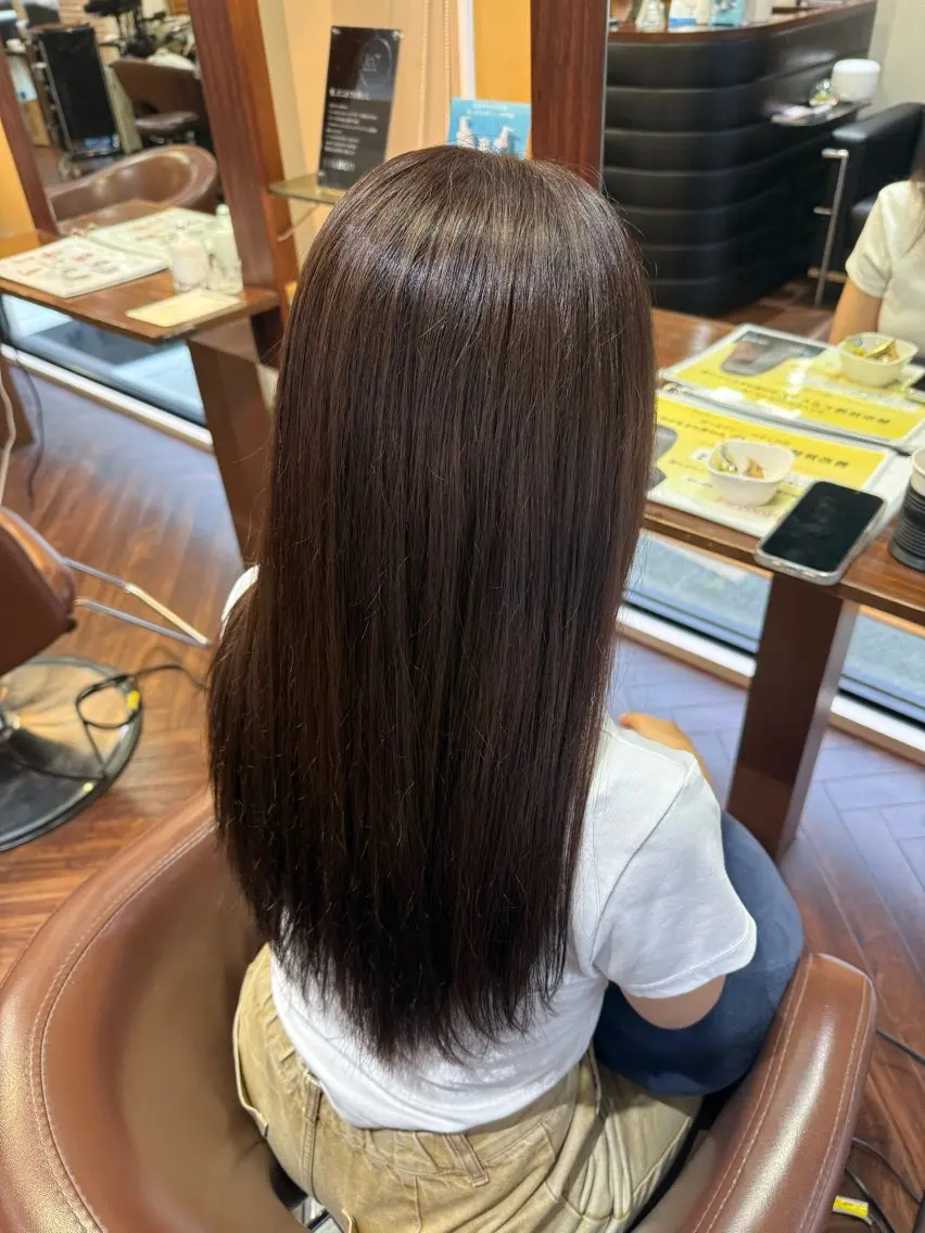 ロング カラー 今泉出勤/ワンカラー はるなのヘアスタイル