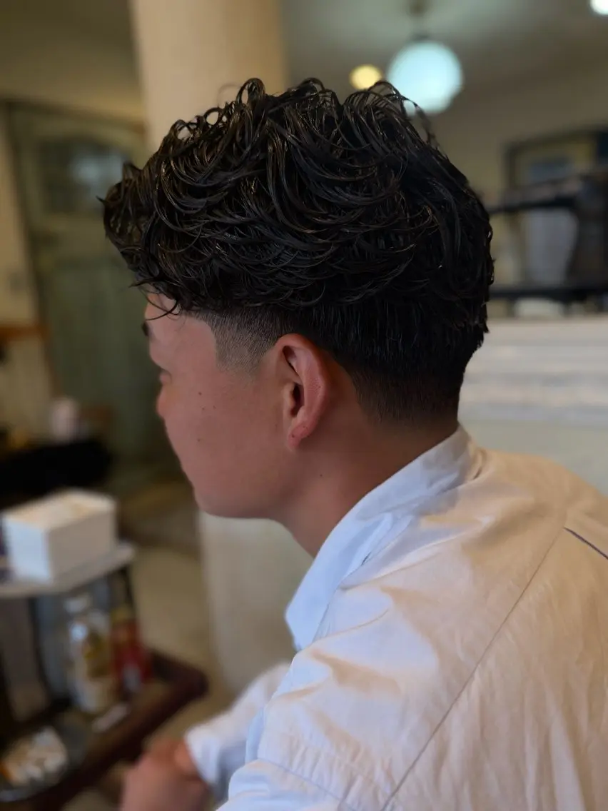 パーマ メンズ 山田 蓮太のヘアスタイル