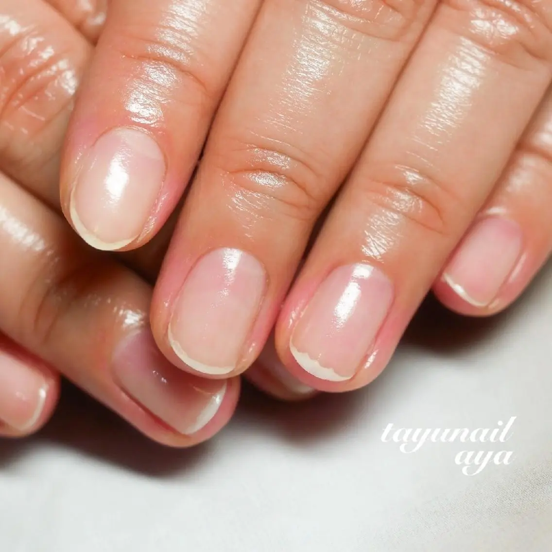 ネイル ブルー ジェルネイル パラジェル 冬ネイル ネイルサロン 【たゆnail】のネイルデザイン