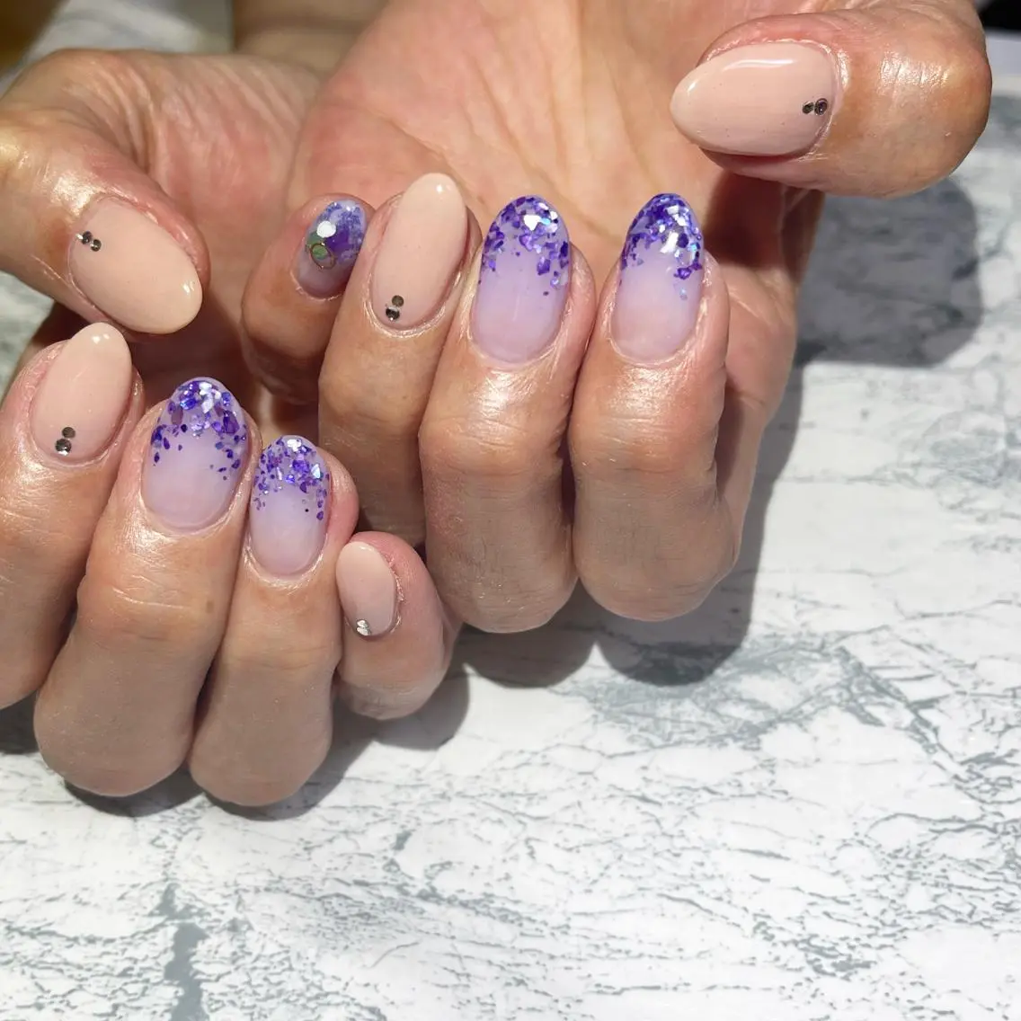 ネイル フットネイル ニュアンスネイル シンプルネイル 春ネイル 夏ネイル nail fufla ♡yamane♡のネイルデザイン