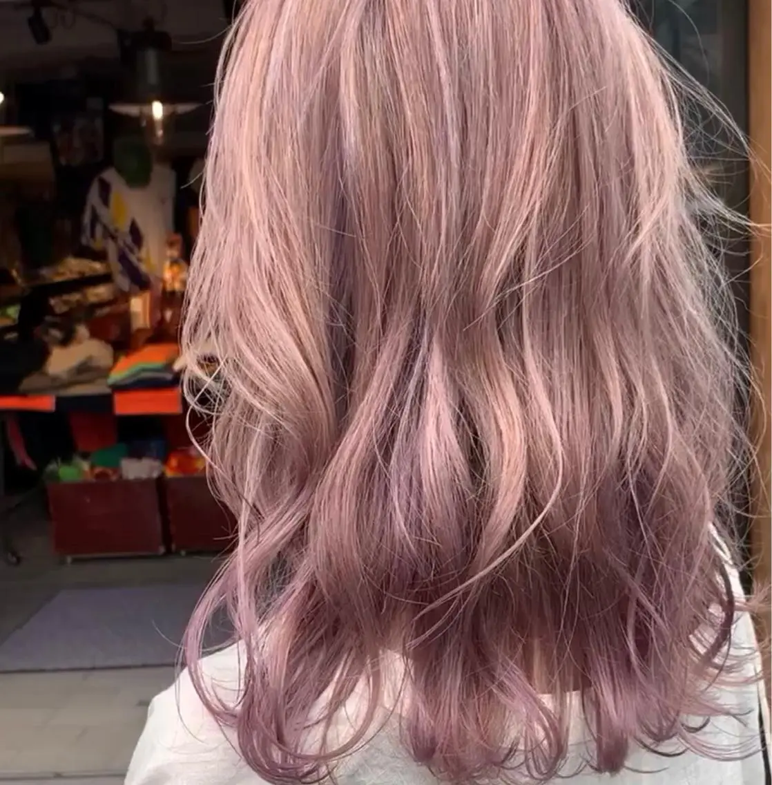セミロング カラー パーマ ヘアアレンジ 💛カラー大人気💛 c i a t eのヘアスタイル