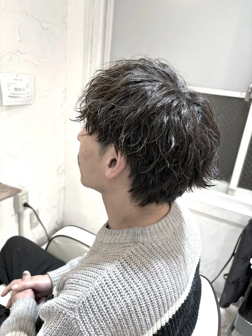 パーマ メンズ 森田 直人のヘアスタイル