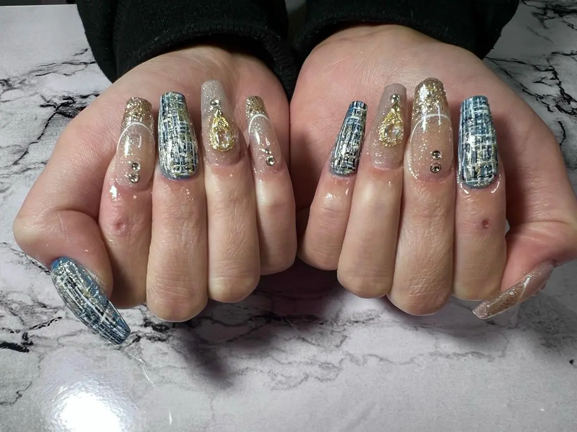 ネイル ツイードネイル Mimi Nailのネイルデザイン