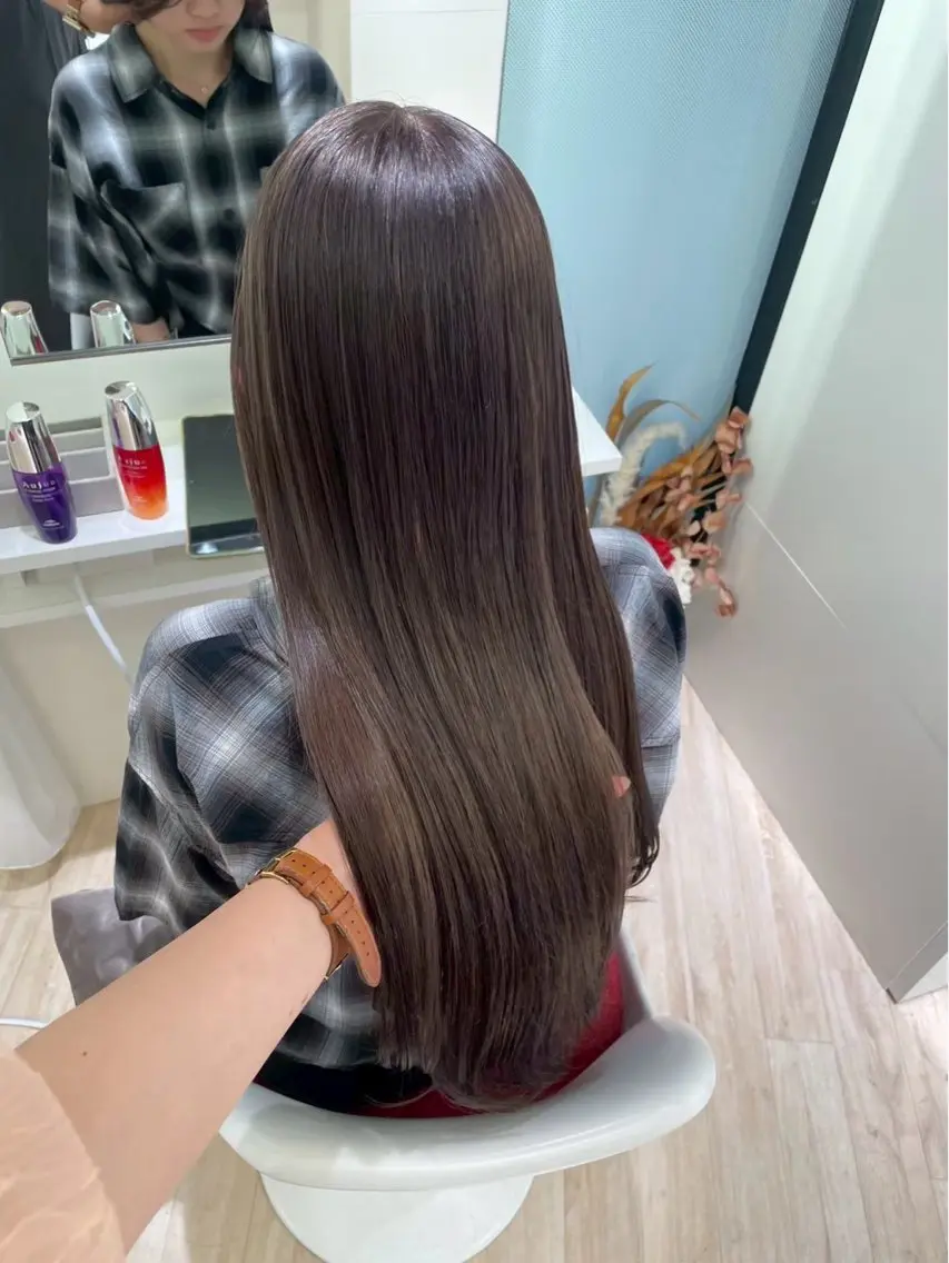 ロング カラー ヘアカラー parvemix平野 真央🎀💞のヘアスタイル