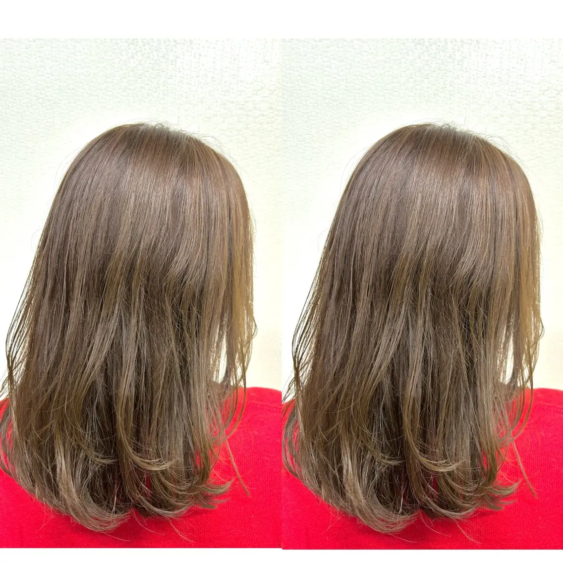 セミロング レイヤーカット カット ヘアカラー 2ヵ月先までまとまる レイヤー🫧若葉🪞のヘアスタイル